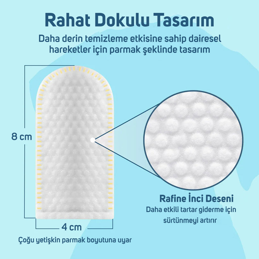 Evcil Hayvan Diş Mendilleri – 50 Mendil Paketi | Premium